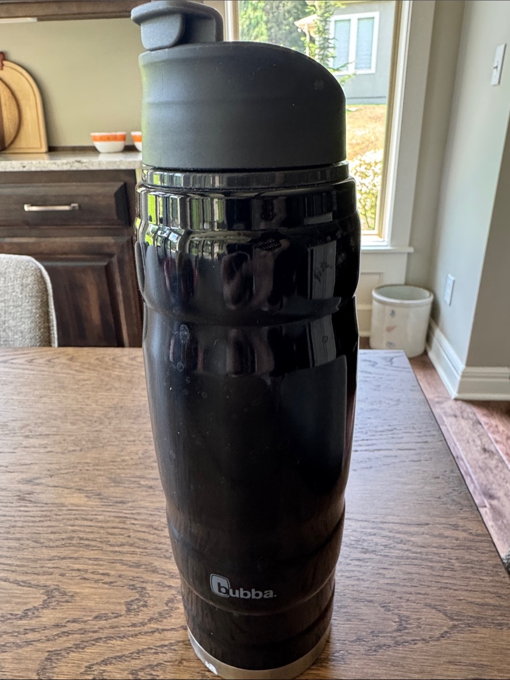 Bubba Black Insulated Travel Bottle with Sip-Top Lid